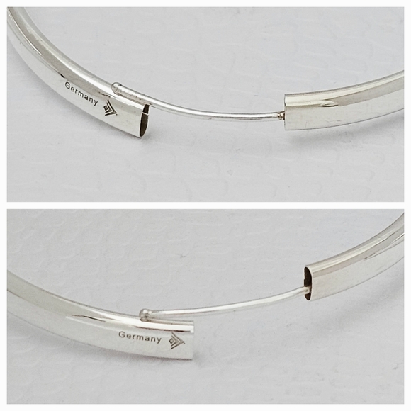 Silpada Rare Sterling Silver Sleek Seamless 2" Hoop Earrings W2250 - Picture 12 of 16